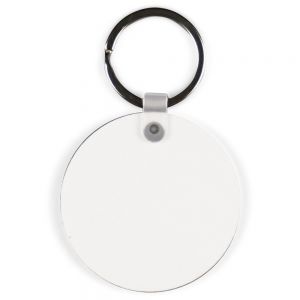 ROUND HARDBOARD KEYCHAIN