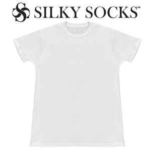 SILKY SOCKS - BLANK WHITE T-SHIRT