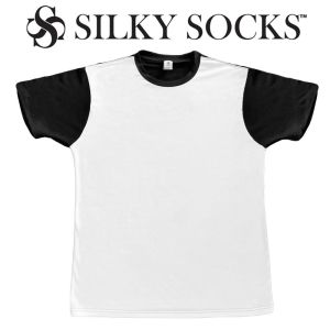 SILKY SOCKS - BLANK BLACK N WHITE TEES