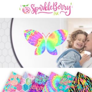 Sparkleberry Ink Adhesive Vinyl By The Sheet 12" x 12"