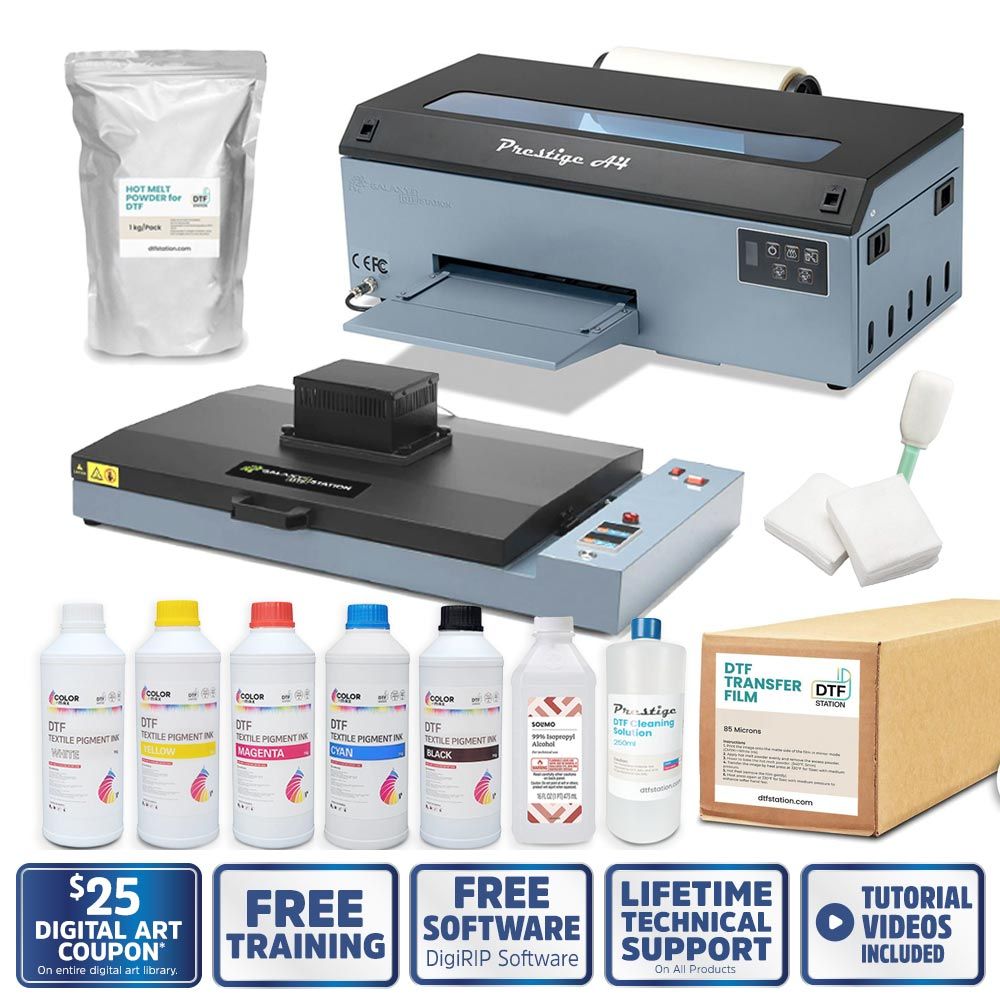 Prestige A4 DTF Printer Shaker and Oven Bundle