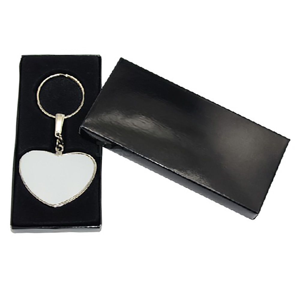 heart key ring in metal