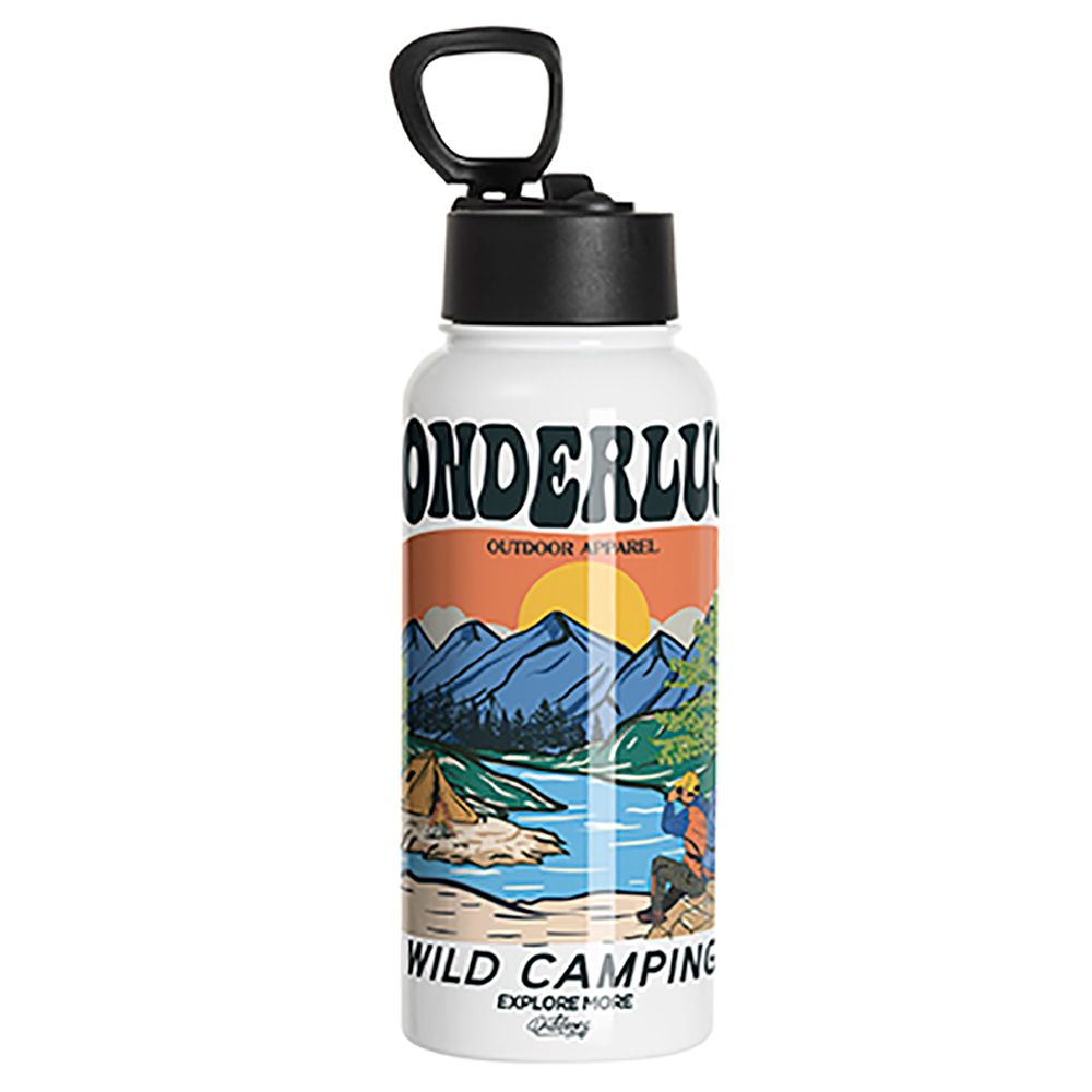 Sublimation Stainless Steel Straw Top Water Bottle