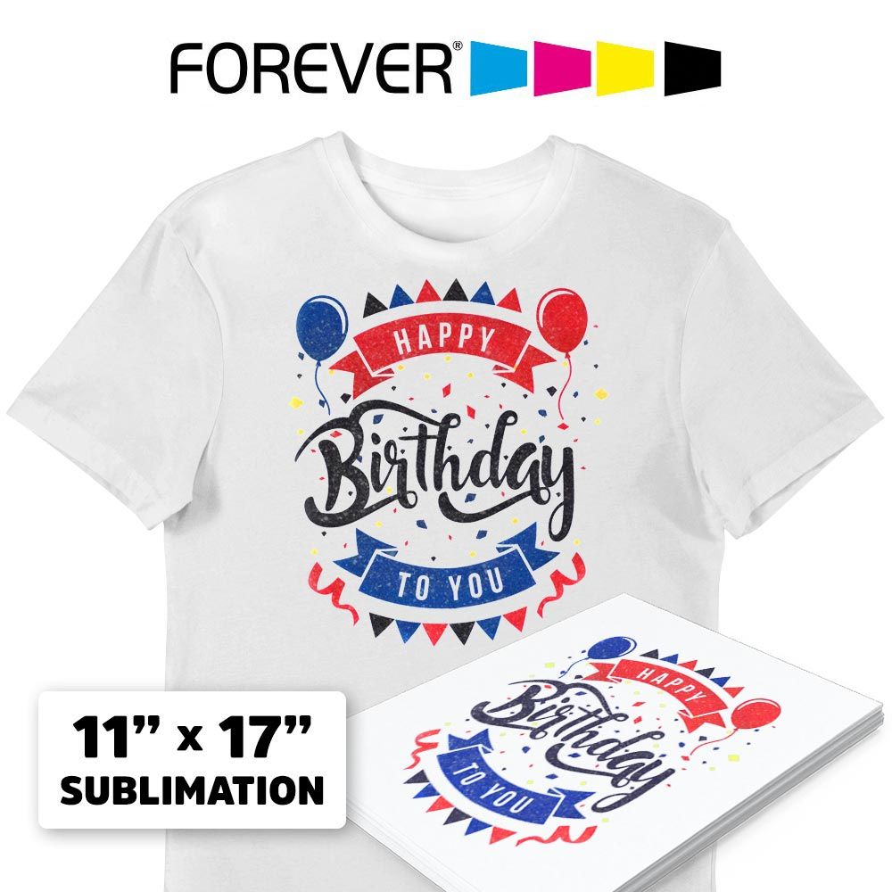 Forever Subli-Light Glitter Transfer Paper (11in x 17in)