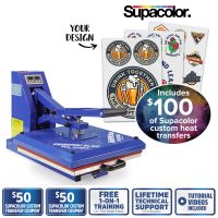 SUPACOLOR CUSTOM TRANSFER AND TRANSPRO HEAT PRESS PACKAGE