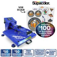 SUPACOLOR CUSTOM TRANSFER AND TRANSPRO HEAT PRESS PACKAGE