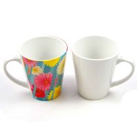 CASE OF 12 - WHITE 12 OZ LATTE MUGS